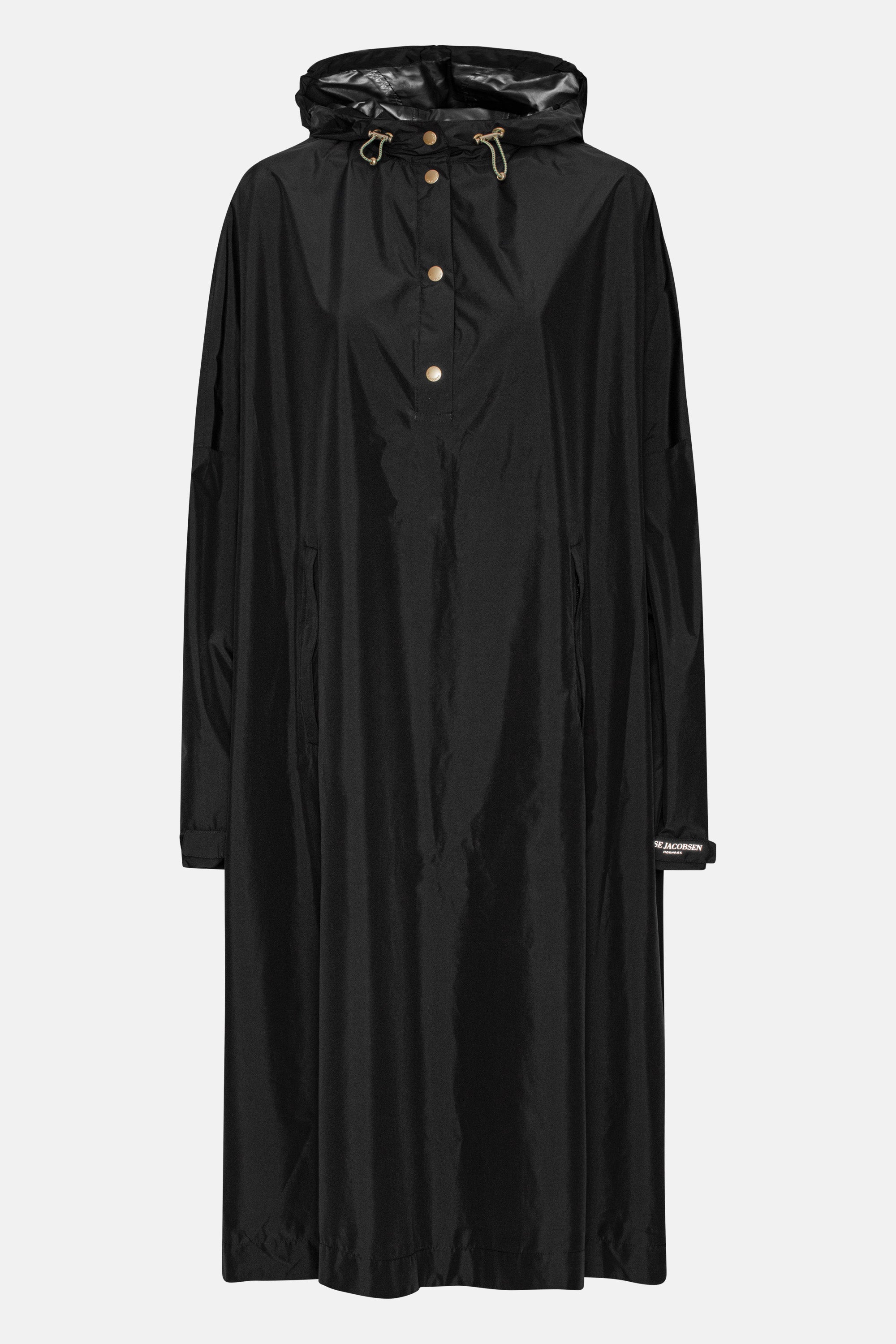 Ilse Jacobsen Hornbæk Rain Poncho Mit Ärmeln Poncho 001 Black